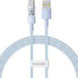Cable Baseus Gem De Carga Rápida Usb A A Usb C 1 M 100 W Azul
