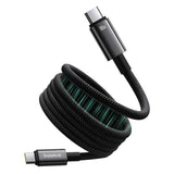 Cable Baseus Tungsten Magnético De Carga Rápida Usb C A Usb C 1 M 100 W Negro