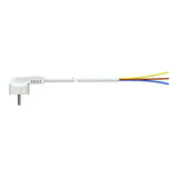Cable Con Clavija Schuko 5m 3x1,5mm 4,8mm 16a 250v T/Tl Blanco. Solera 7000/5.