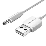 Cable Conversor Usb Vention Cexwg Usb Macho Dc 5.5mm Macho 1.5m Blanco