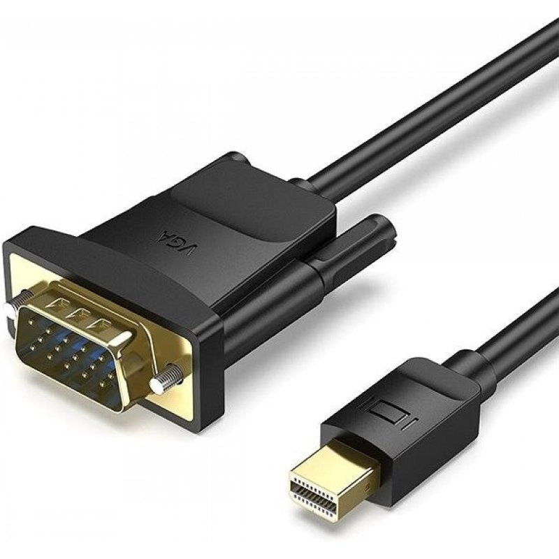 Cable Conversor Vention Hfdbg Mini Displayport Macho Vga Hembra 1.5m Negro