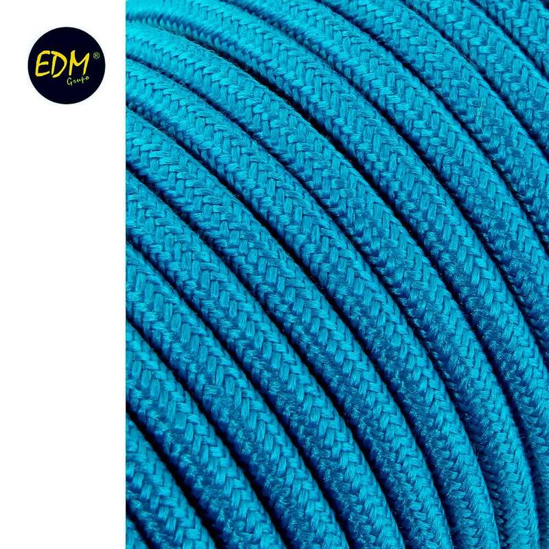 Cable Cordon Tubulaire 2x0,75mm C68 Azul Claro 5m