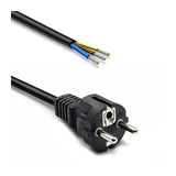 Cable De Alimentación Schuko Cee 7/7 (E/F) Cobre Cu Odizolowany Lutowany 3x1.0mm2 1.8m
