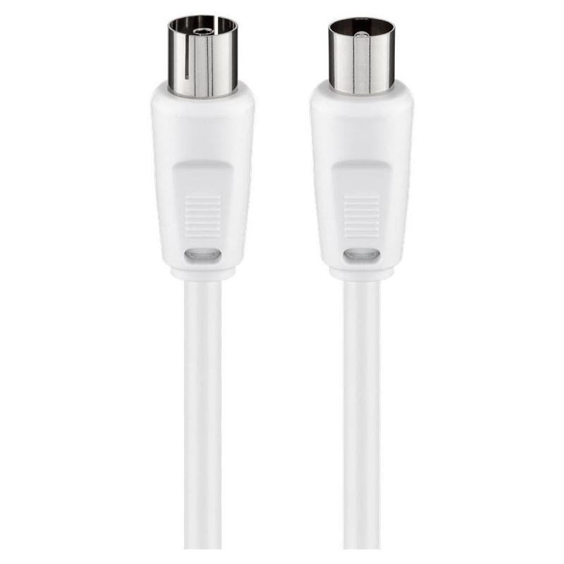 Cable De Antena Goobay Enchufe Rf > Enchufe Rf, Cable Coaxial Blanco, 10 Metros 11514