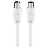 Cable De Antena Goobay Enchufe Rf > Enchufe Rf, Cable Coaxial Blanco, 10 Metros 11514