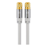 Cable De Antena Satelital Goobay 135 Db Típico, Conector F > Conector F Blanco, 3 Metros 70606