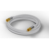 Cable De Antena Satelital Goobay 135 Db Típico, Conector F > Conector F Blanco, 3 Metros 70606