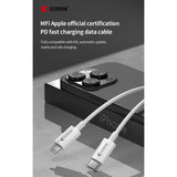 Cable De Carga 1 5m 3a Certific. Mfi Tipo-C A Lightning