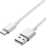 Cable De Carga + Datos Usb-A  A  Usb-C M/M  6a 1m  Blanco