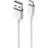 Cable De Carga + Datos Usb-A  A  Usb-C M/M  6a 1m  Blanco