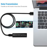 Cable De Carga + Datos Usb-A  A  Usb-C M/M  6a 1m  Blanco