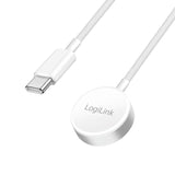 Cable De Carga Smartwatch, Carga Inductiva, Apple Watch Serie 010/Se/Ultra 1/2/3, 1 M, Blanco