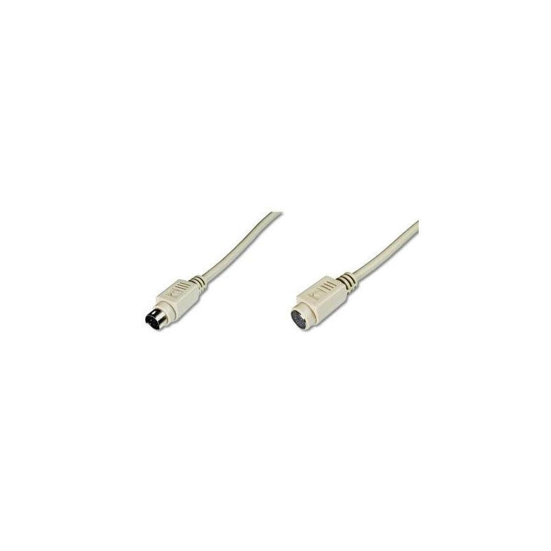 Cable De Extensión Assmann Ps/2 Minidin6 M/H 2.0m Beige