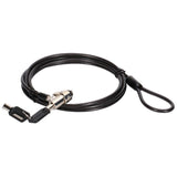 Cable De Seguridad Generico Con Cerradura De Llave Para Ordenador, Monitor, Portatil -1,8 Mts.