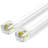 Cable De Teléfono Rj11 6p4c Aisens Iqbwj 5m Blanco