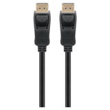 Cable Displayport 2m 4k 1,2 Chapado En Oro Negro