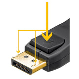 Cable Displayport 5m 4k 1,2 Chapado En Oro Negro