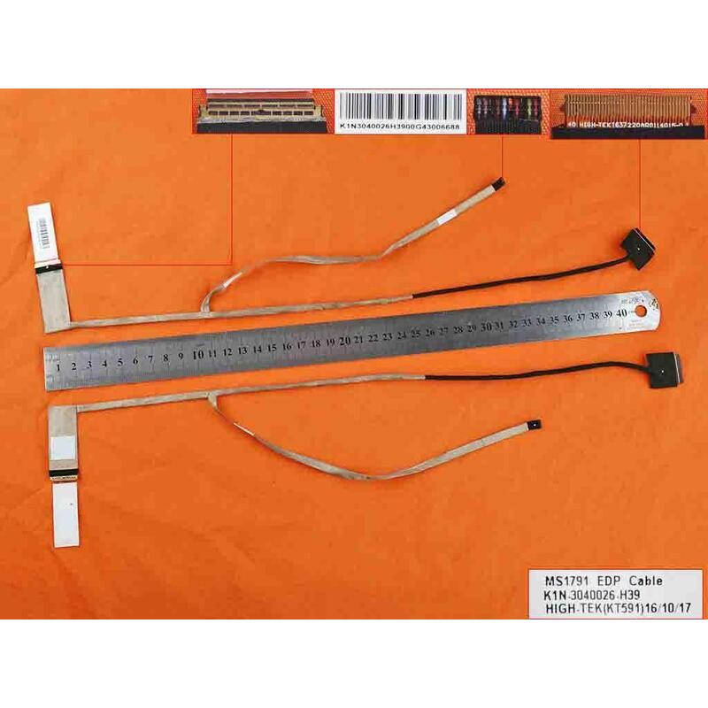 Cable Flex Para Portátil Msi Ge72 Pe70 Gt72s 1791 30pin Edp K1n-3040026-H39