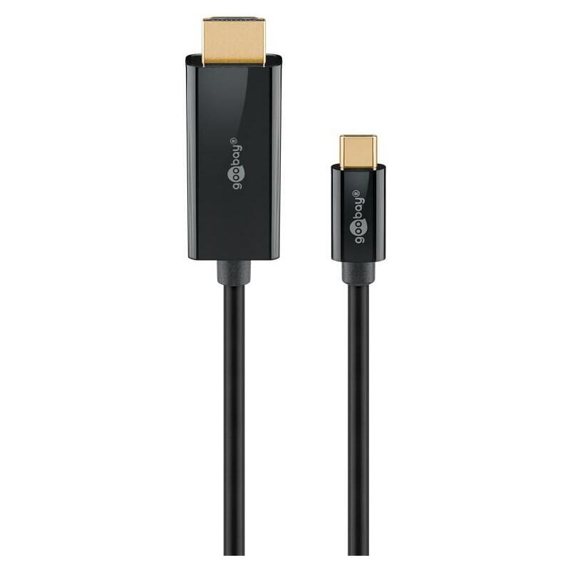 Cable Goobay 75696 Usb-C To Hdmi 4k 60 Hz, 1 M, Black