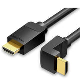 Cable Hdmi 2.0 4k Acodado Vention Aarbf Hdmi Macho Hdmi Macho 1m Negro