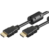 Cable Hdmi 3m 3d Ethernet 4k Chapado En Oro Negro