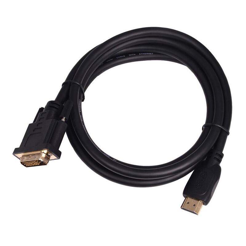 Cable Hdmi - Dvi 1.8m Dvi 24+1, Chapado En Oro
