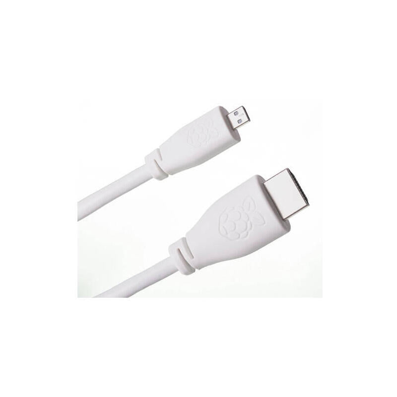 Cable Hdmi - Micro Hdmi A Hdmi 1m - Blanco Raspberry Pi Cable Hdmi Raspberry Pi - Micro Hdmi A Hdmi 1m - Blanco - Ct7689ax (187-1375)