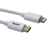 Cable Helos Usb-C A Lightning, Certificado Mfi, 1,0 M, Blanco