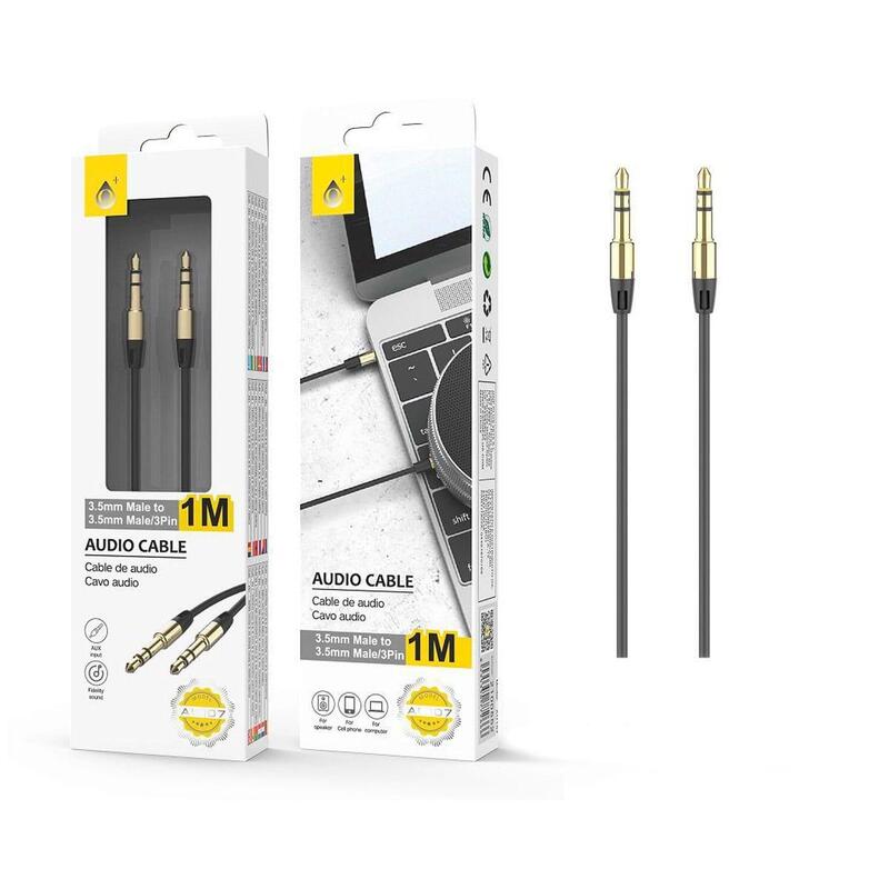 Cable Jc Au107 Negro Jack 3.5mm (M) A Jack 3.5 (M) 1m