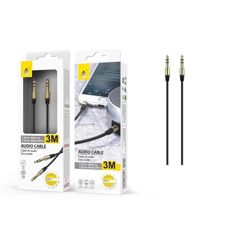 Cable Jc B5314 Audio Plank Negro Jack 3.5mm (M) A Jack 3.5 (M), Conector Metálico, 3m