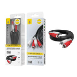 Cable Jc B5525 Negro 2rca A 2rca (M) 3m