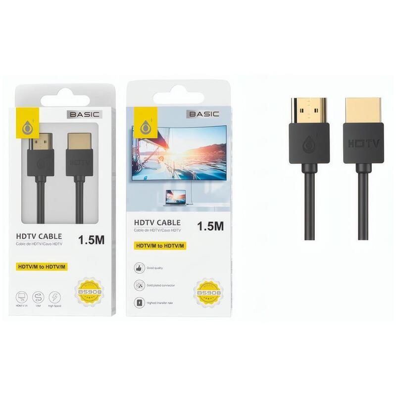 Cable Jc B5908 De Hdtv Hdmi Macho A Macho 1.5m Negro