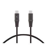 Cable Ksix Bxcucc2t5 Negro De Carga Y Datos 2 Metros Usb-C A Usb-C Carga Ultrarrápida 60w