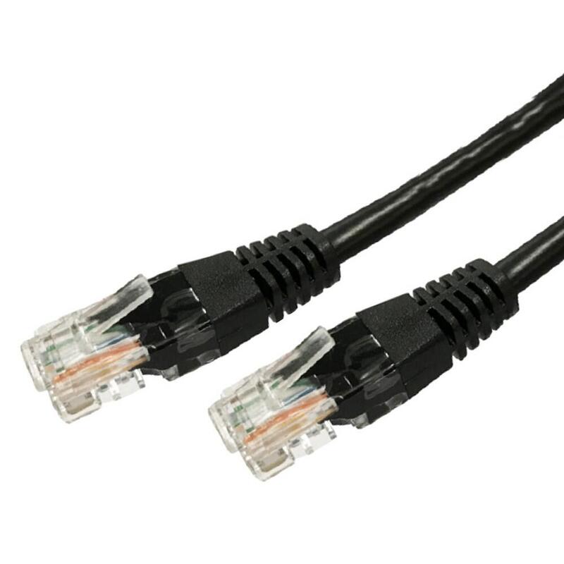 Cable Latiguillo De Cobre Kat.6 Rj45 Utp 7,5m. Negro