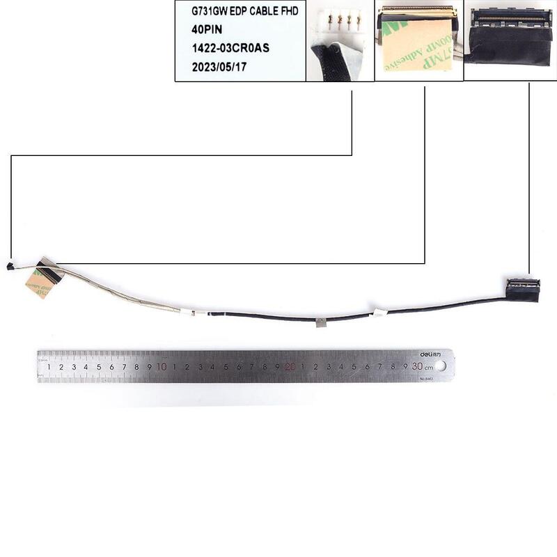 Cable Lcd Led Asus G712l G731g G532l G732l S7d 40pin 0.5. 1422 03cr0as 6017b1432701 1422 03cn0as 14005 03080000