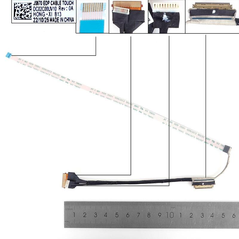Cable Lcd Led Cable Lcd Lenovo Ideapad 1 15ijl7 Js570 Con Táctil 40pin0.4 Dc02c00uv00 Dc02c00uv10