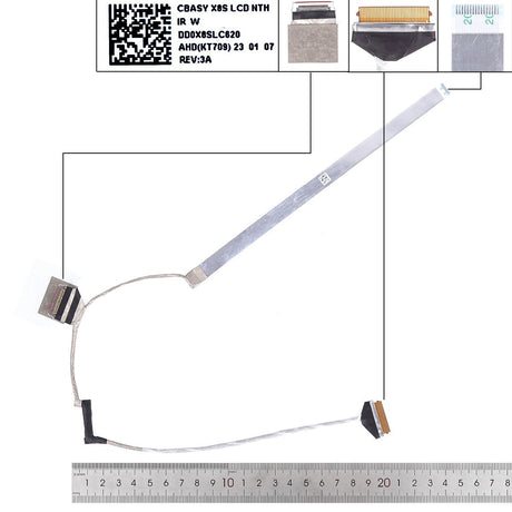 Cable Flex Para Portátil Hp 440 G9 445 G9 Nth Dd0X8Slc700 Dd0X8Slc620 Ir 30 Pines