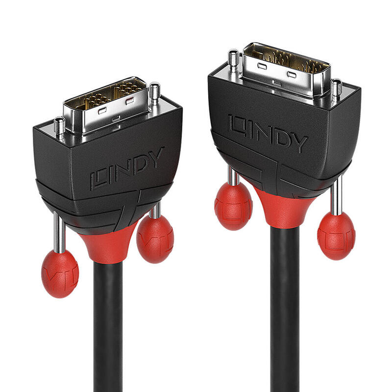 Cable Lindy Black Line - Dvi- - Dvi-D Zu Dvi-D - 1 M