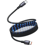 Cable Magnético Usb 2.0 Tipo-C 5a Vention Tsabg Usb Tipo-C Macho Usb Tipo-C Macho Hasta 240w 480mbps 1.5m Negro