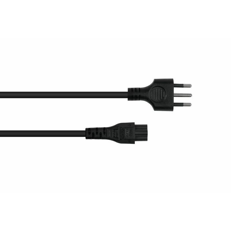 Cable Meimer Netzcable Italien Typ I An C5 Negro 1,8m