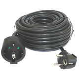 Cable Prolongador De Corriente Silver Electrics 3m -  3x 1.5mm -  250v -  16a -  3.500w Negro