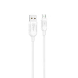 Cable Qcharx Athens Usb A Micro 3a 1 M Pvc Blanco