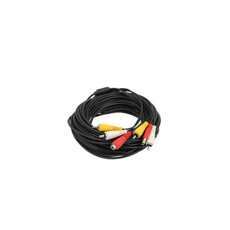 Cable Rca Para Cámaras De Cctv Audio, Video Y Alimentación. 10 M