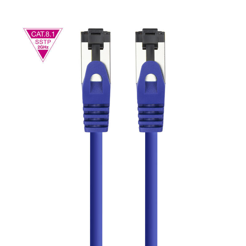 Cable Red Cat.8.1 2ghz Lszh Sstp Awg26 Azul 25 Cm