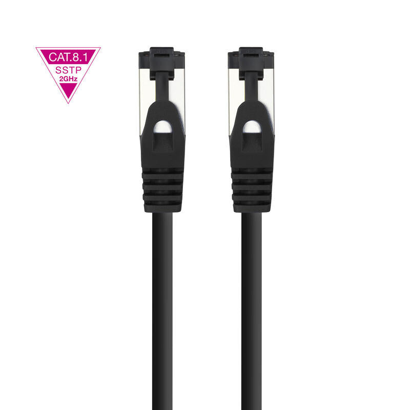 Cable Red Cat.8.1 2ghz Lszh Sstp Awg26 Negro 3 M