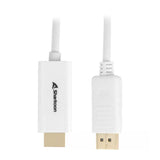 Cable Sharkoon Displayport 1.2 > Hdmi 4k Blanco, 2 Metros