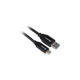 Cable Sharkoon Usb 3.2 Gen 2, Usb-A Macho > Usb-C Macho Negro, 0,5 Metros 4044951021130