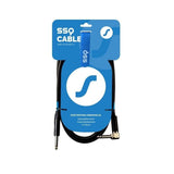Cable Ssq Jmpjmk1 Ss-1439  Jack Mono - Jack Mono (Ángulo De 90 Grados) 1 M Negro