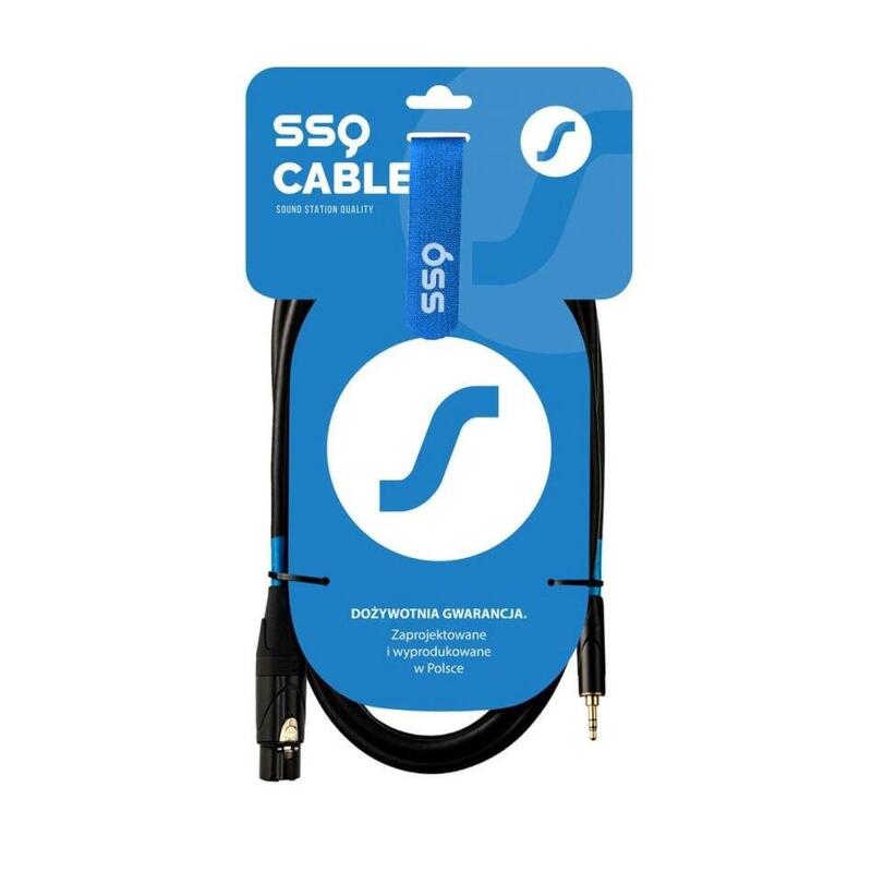 Cable Ssq Xlrmi0,5   Xlr Hembra - Jack Stereo 3,5 Mm, 0,5 M