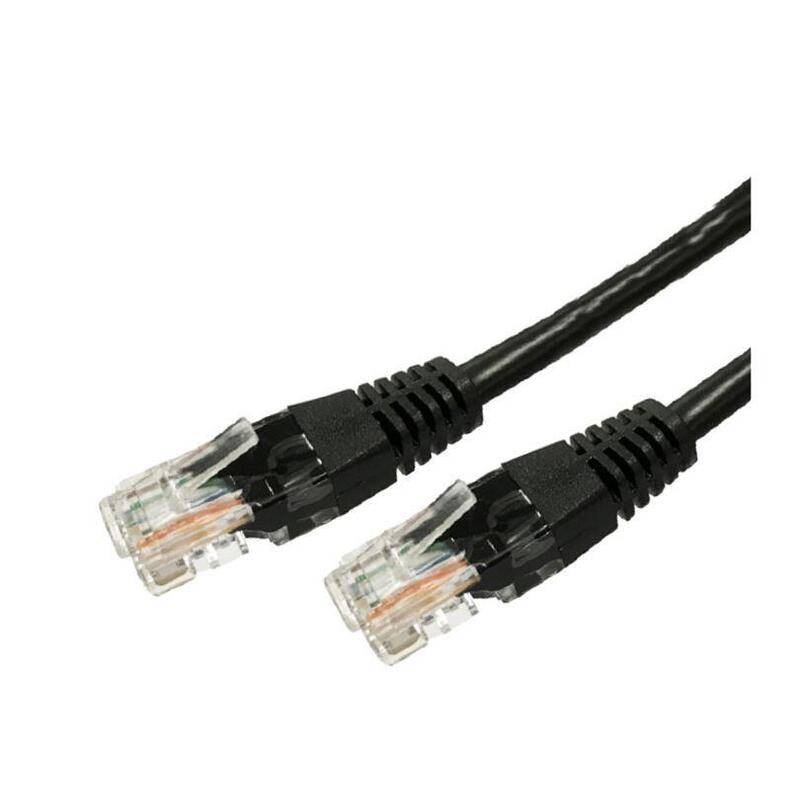 Cable Tb Cat.6a  Utp 1m Negro 10 Pcs